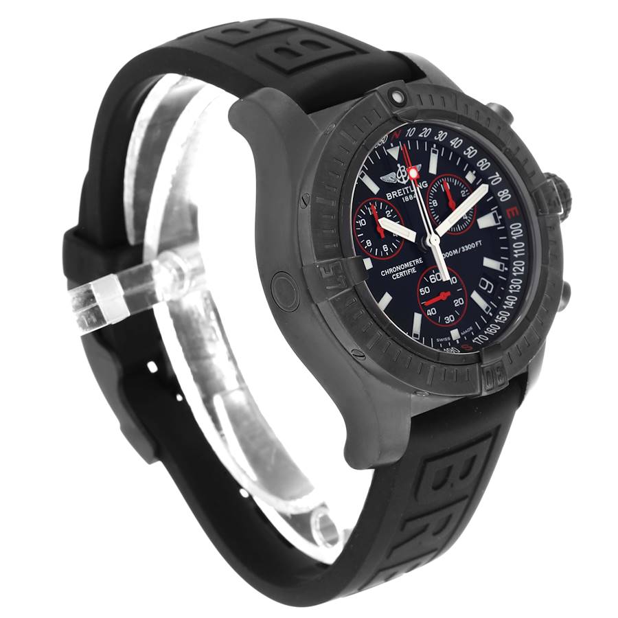 Breitling 45mm Men\'s Avenger Seawolf Chrono Black LE Watch w/ B+P! Ref: M73390! M73390T2/BA88-134S Breitling Avenger Seawolf Chrono Mens  main image 4