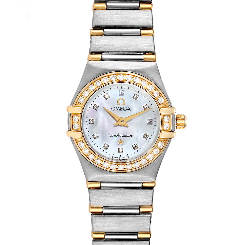 Omega Constellation 95 Mother of Pearl Diamond Ladies Watch 1267.75.00 SwissWatchExpo