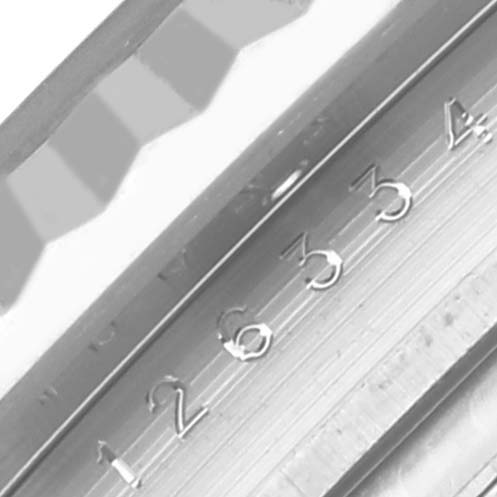 The image shows a close-up of the model number engraving, "126334," on the side of the Rolex Datejust 41 watch, highlighting its detail.