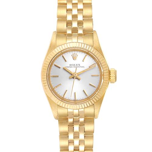 Photo of Rolex Oyster Perpetual NonDate Yellow Gold Ladies Watch 6719