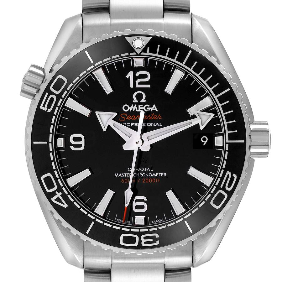 Omega Planet Ocean Black Dial Steel Mens Watch 215.30.40.20.01.001 Box Card SwissWatchExpo