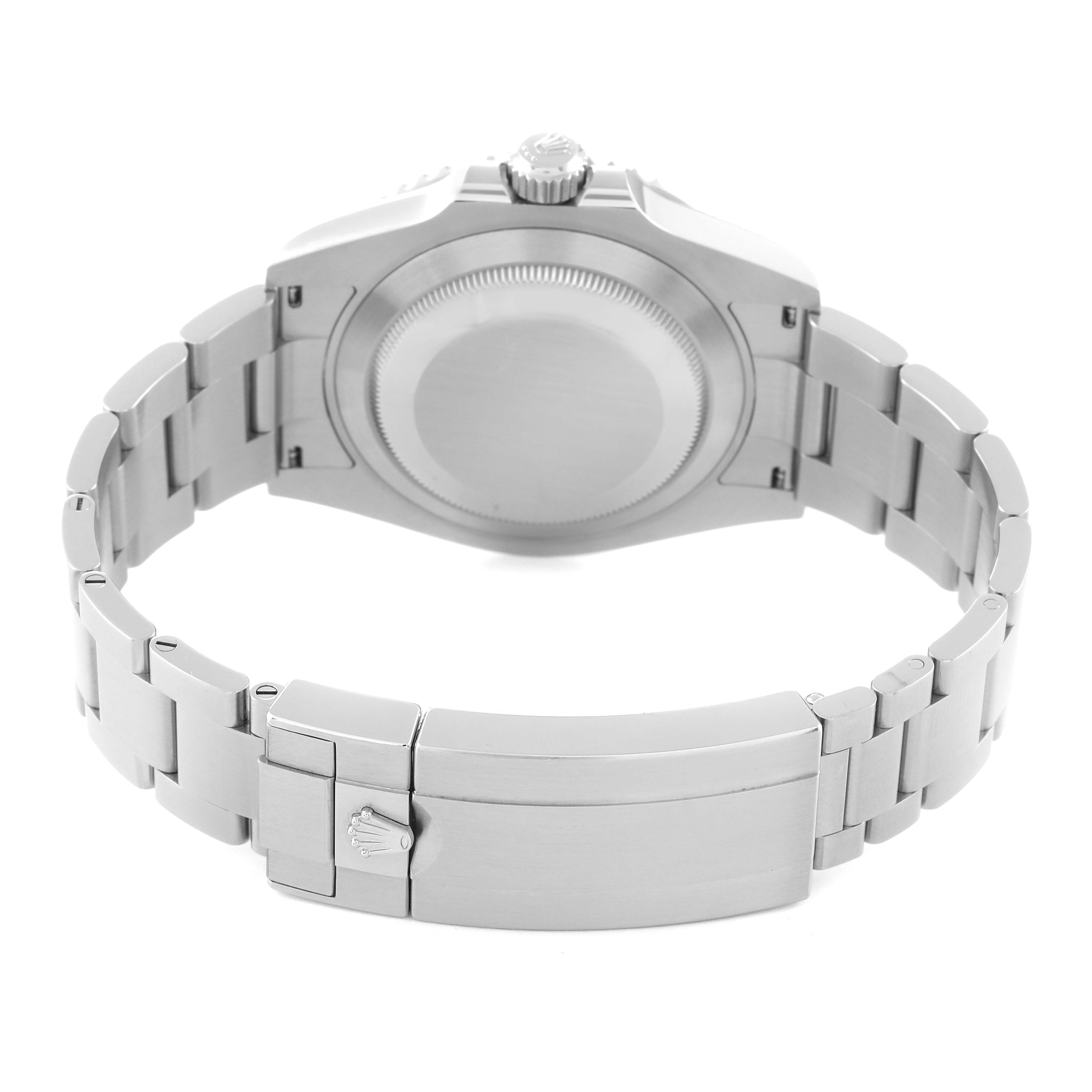 This image shows the back and bracelet clasp of a Rolex Submariner 126610 Men
s Stainless Steel Black Dial 126610 Men
s Stainless Steel Black Dial watch.