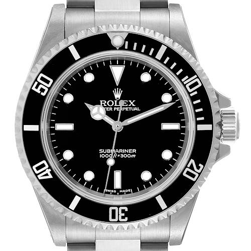 Photo of Rolex Submariner No Date 40mm 4 Liner Steel Mens Watch 14060 Unworn