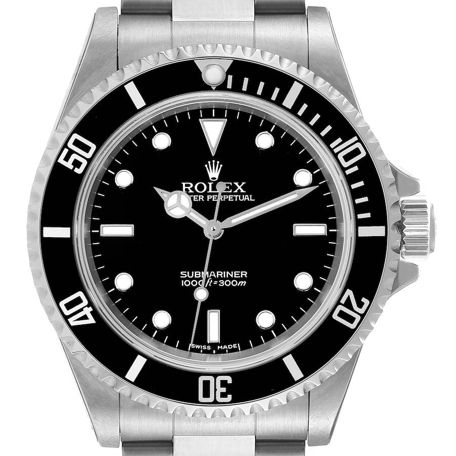 Rolex Submariner No Date 40mm 4 Liner Steel Mens Watch 14060 Unworn SwissWatchExpo