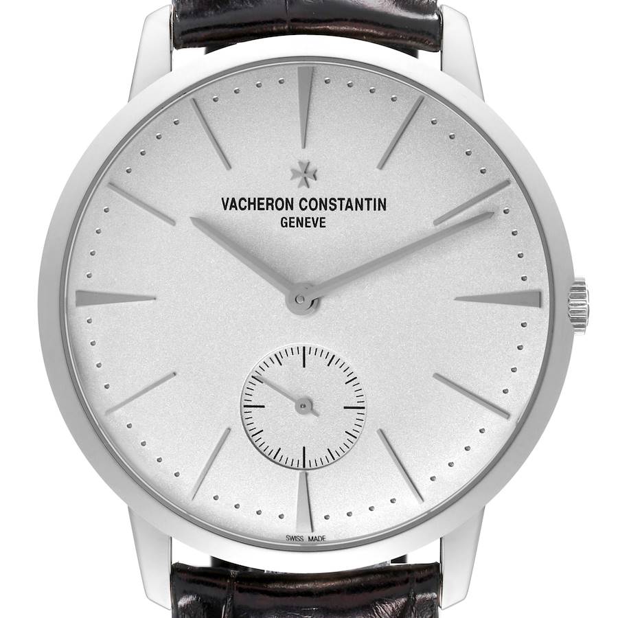 Vacheron Constantin Patrimony 42mm White Gold Mens Watch 1110U Card SwissWatchExpo