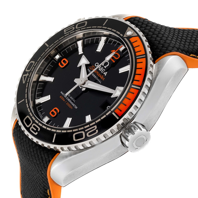 Omega Planet Ocean Black Orange Bezel Watch 215.32.44.21.01.003 Box ...