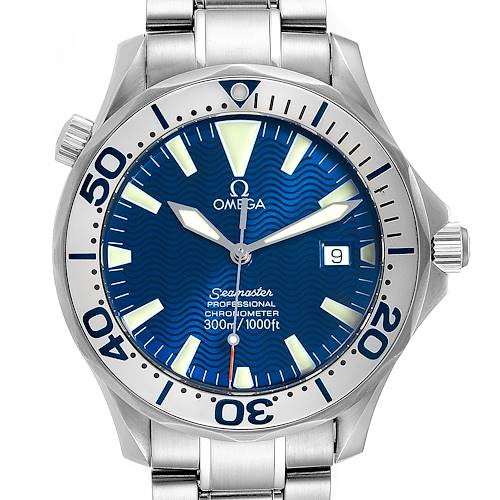 Photo of Omega Seamaster 300M Blue Dial Steel Mens Watch 2255.80.00 Card