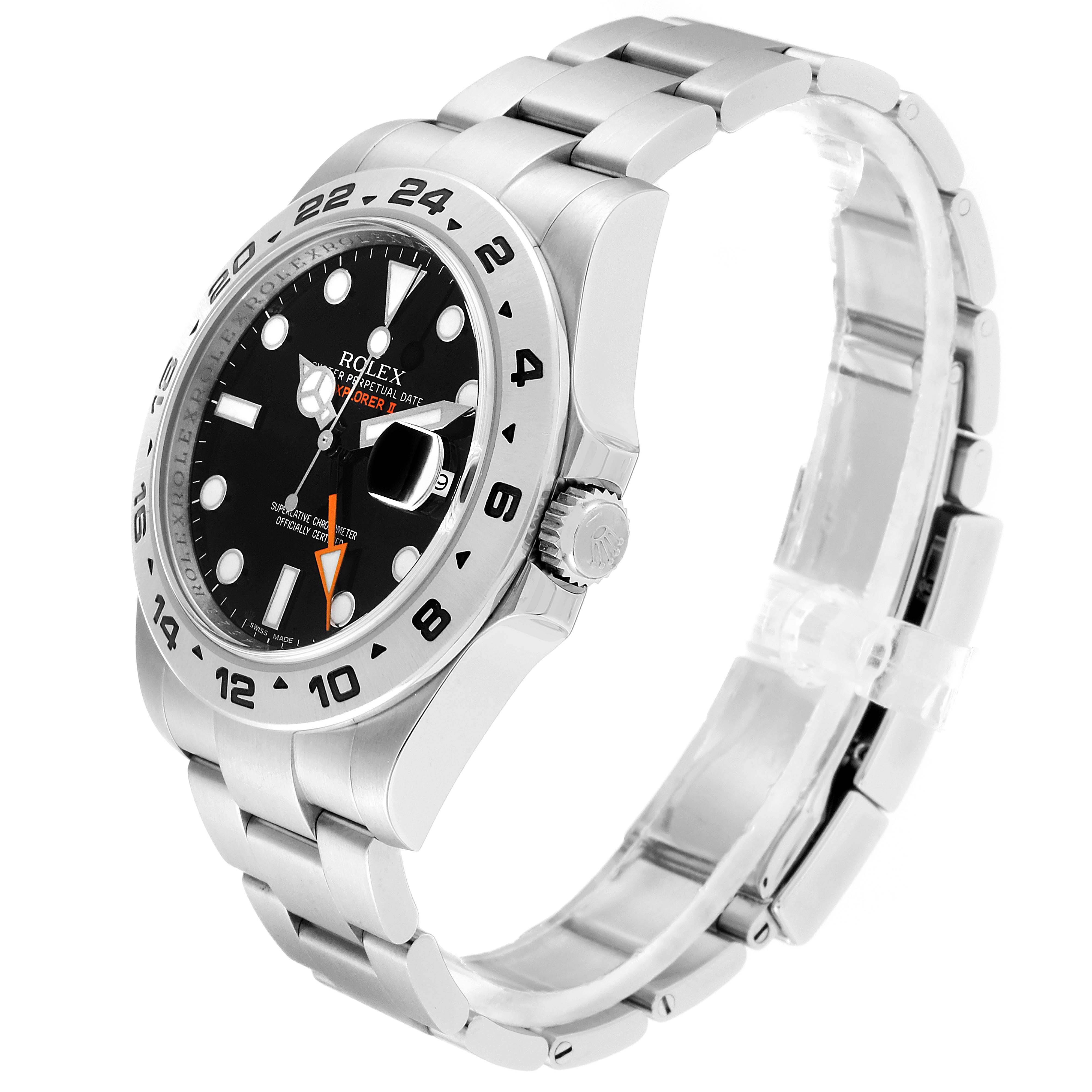 The Rolex Explorer 216570 Men
s Stainless Steel Black Dial 216570 Men
s Stainless Steel Black Dial watch is shown at a three-quarter angle displaying its bracelet, bezel, dial, and crown.