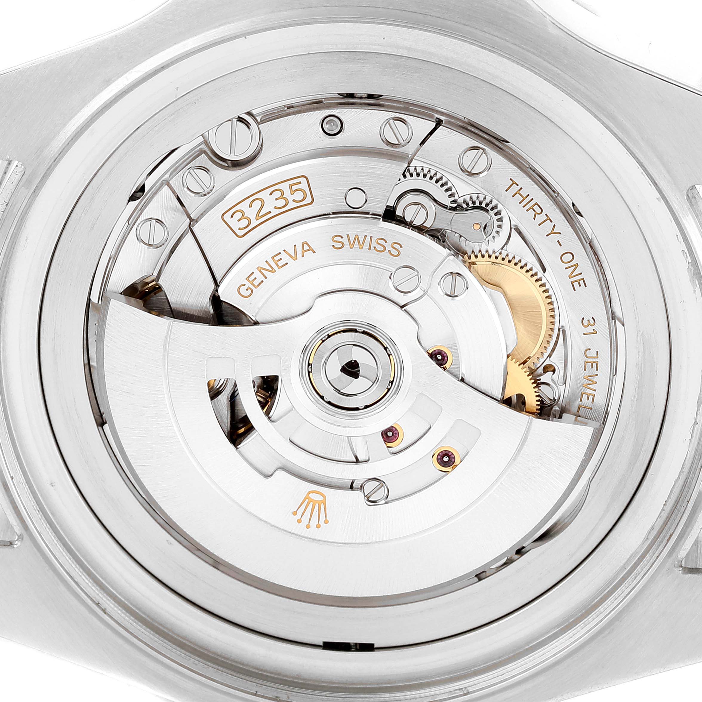 The image shows the internal movement mechanism of a Rolex Sea-Dweller 126660 Men
s Stainless Steel Black Dial 126660 Men
s Stainless Steel Black Dial watch, viewed from the rear.