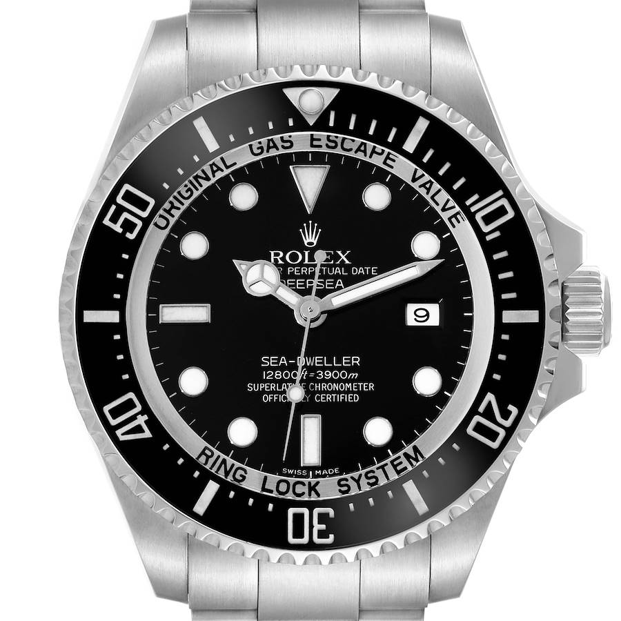 Rolex Seadweller Deepsea Ceramic Bezel Black Dial Steel Mens Watch 116660 SwissWatchExpo