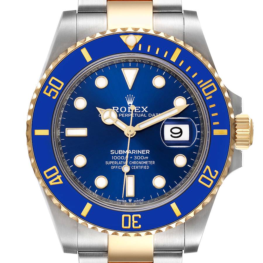 Rolex Submariner 41 Steel Yellow Gold Blue Dial Mens Watch 126613 Box Card SwissWatchExpo