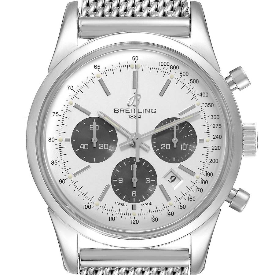 BREITLING  TRANSOCEAN, A STAINLESS STEEL AUTOMATIC WRISTWATCH