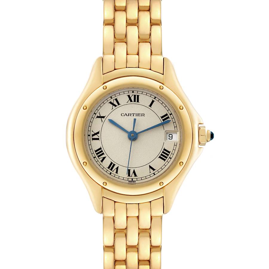 Cartier Panthere Cougar Yellow Gold Ladies Watch 887906 SwissWatchExpo