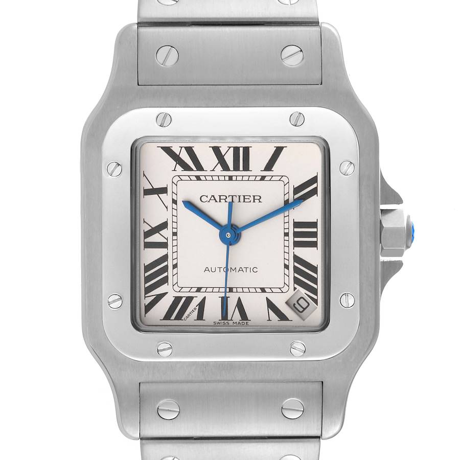 Cartier Santos Galbee XL Automatic Steel Mens Watch W20098D6 SwissWatchExpo