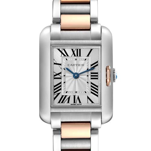 Photo of Cartier Tank Anglaise Small Steel Rose Gold Ladies Watch W5310019