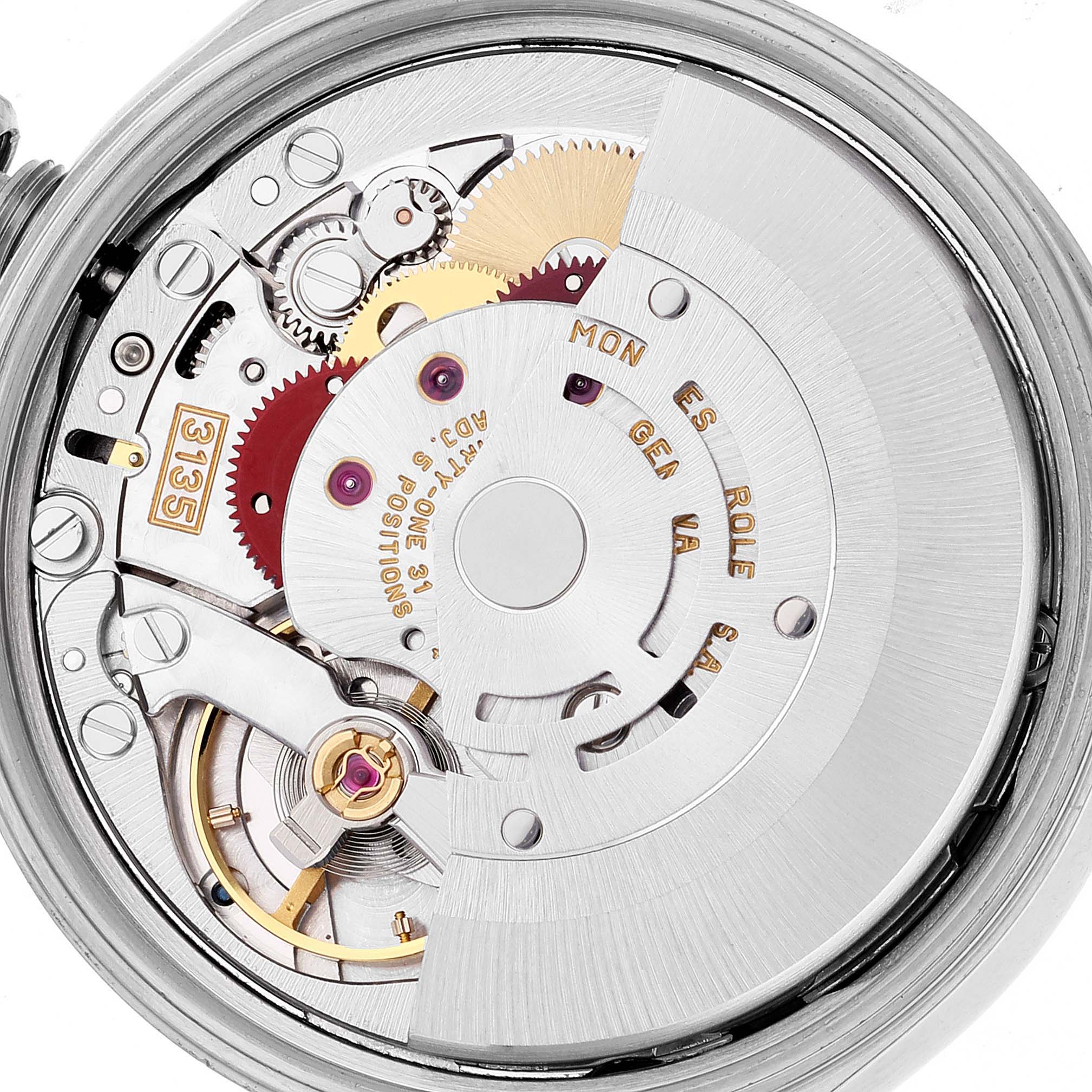 This image shows the intricate internal mechanics and parts of a Rolex Date 15200 Men's Stainless Steel Silver Dial 15200 Men's Stainless Steel Silver Dial model watch.