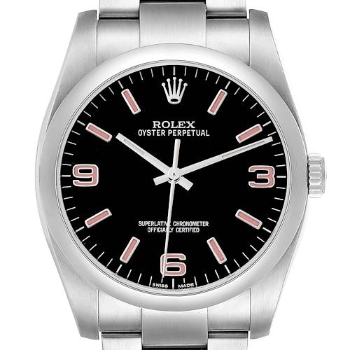 Mens rolex black face best sale