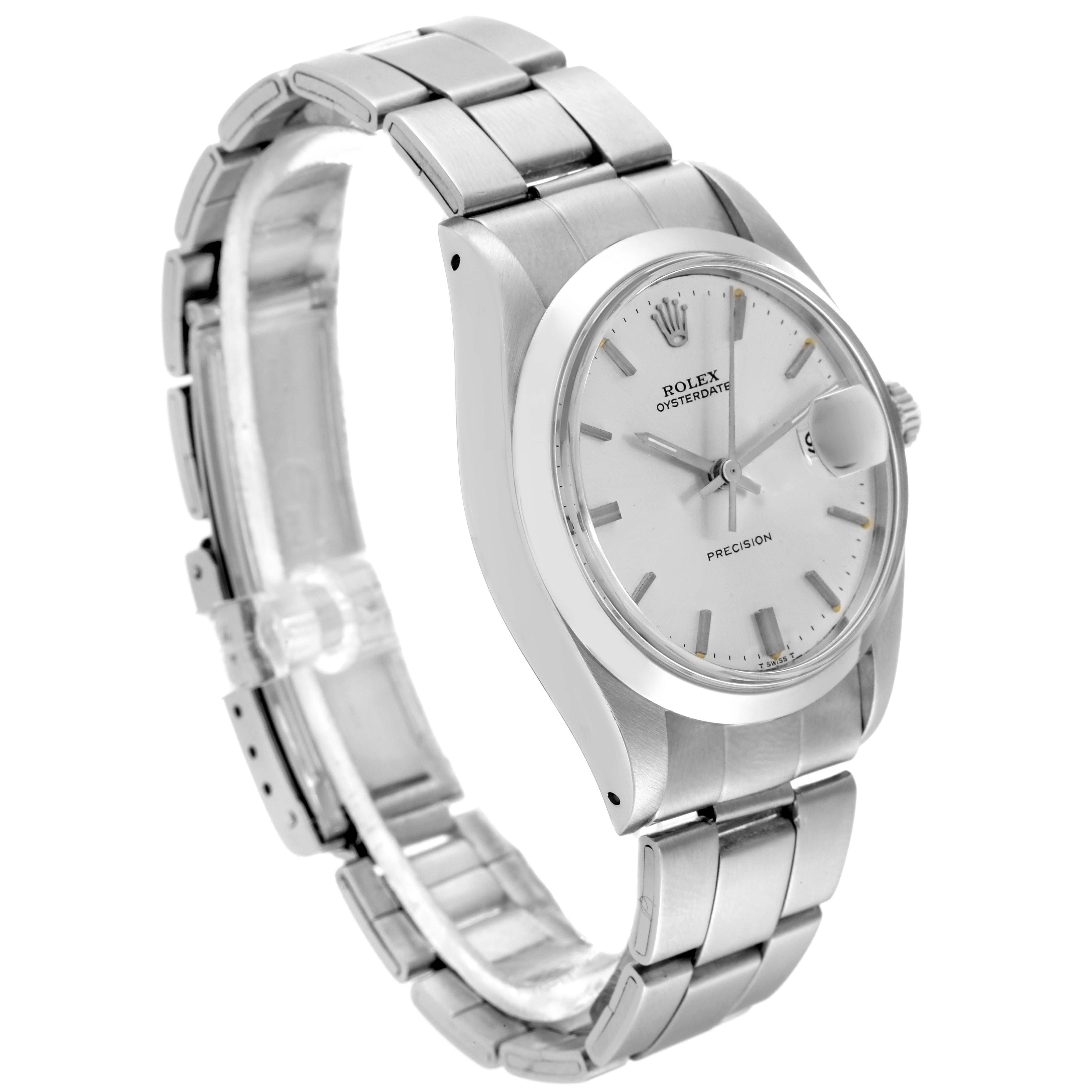 The Vintage Collection Rolex watch is shown at a three-quarter angle displaying the face, crown, and bracelet.