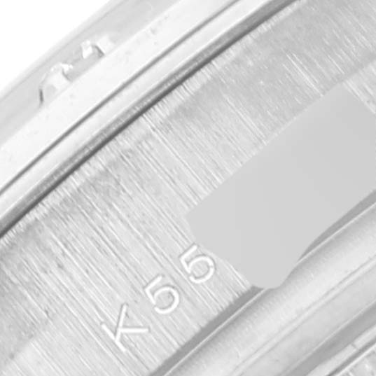 The image shows a close-up of the inner band with engravings from a Rolex Pearlmaster 80319 Women's White Gold White Dial 80319 Women's White Gold White Dial watch.