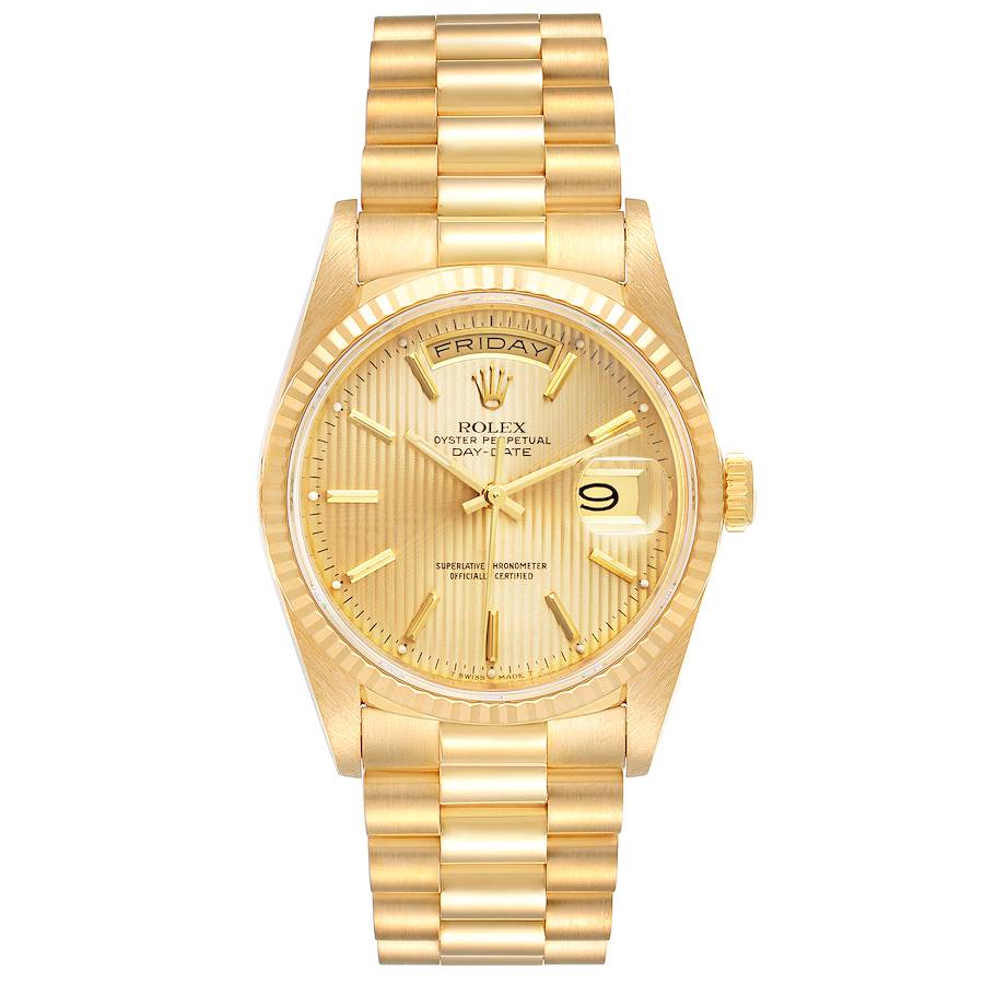 Rolex President Watch Yellow Gold 18238 | SwissWatchExpo