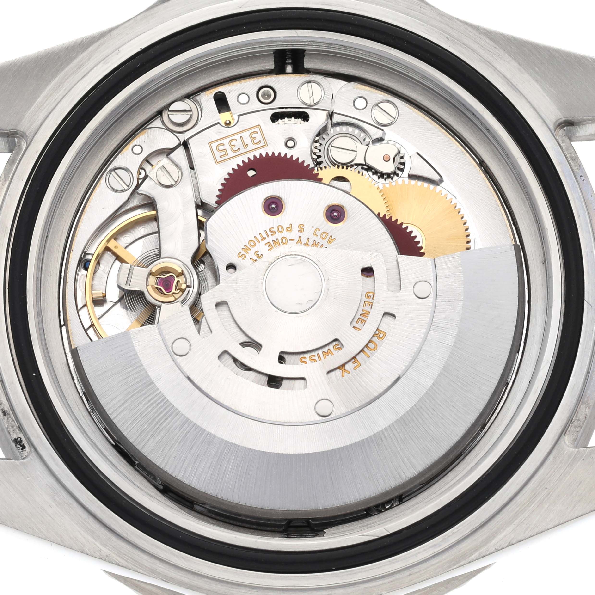 This image shows the back view of the movement mechanism of a Rolex Sea-Dweller 16600 Men
s Stainless Steel Black Dial 16600 Men
s Stainless Steel Black Dial watch.