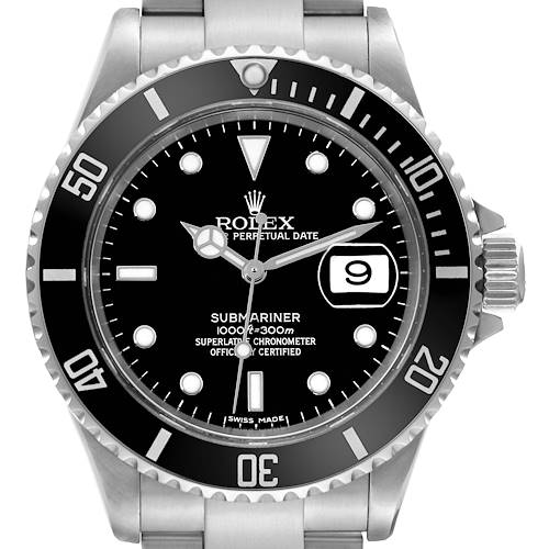 Photo of Rolex Submariner Date Black Dial Steel Mens Watch 16610