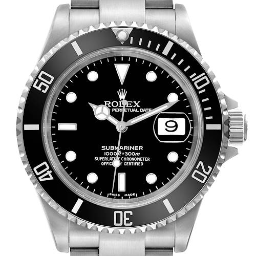 Photo of Rolex Submariner Date Black Dial Steel Mens Watch 16610