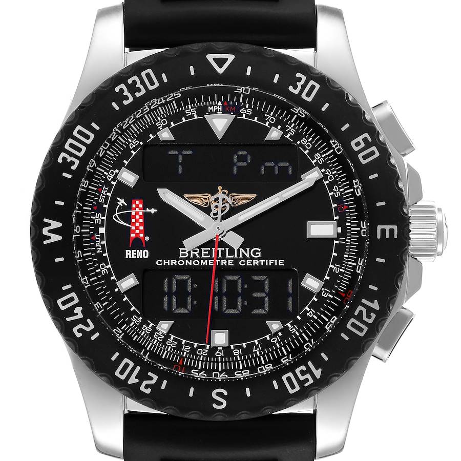 Breitling Airwolf Raven 44 Limited Edition Steel Mens Watch A78364 Box Papers SwissWatchExpo