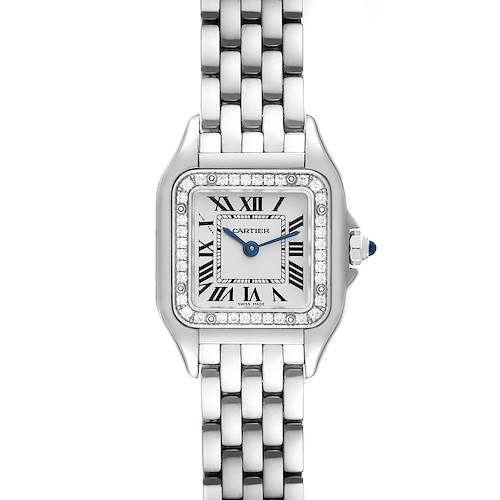 Photo of Cartier Panthere Small Steel Diamond Bezel Ladies Watch W4PN0007