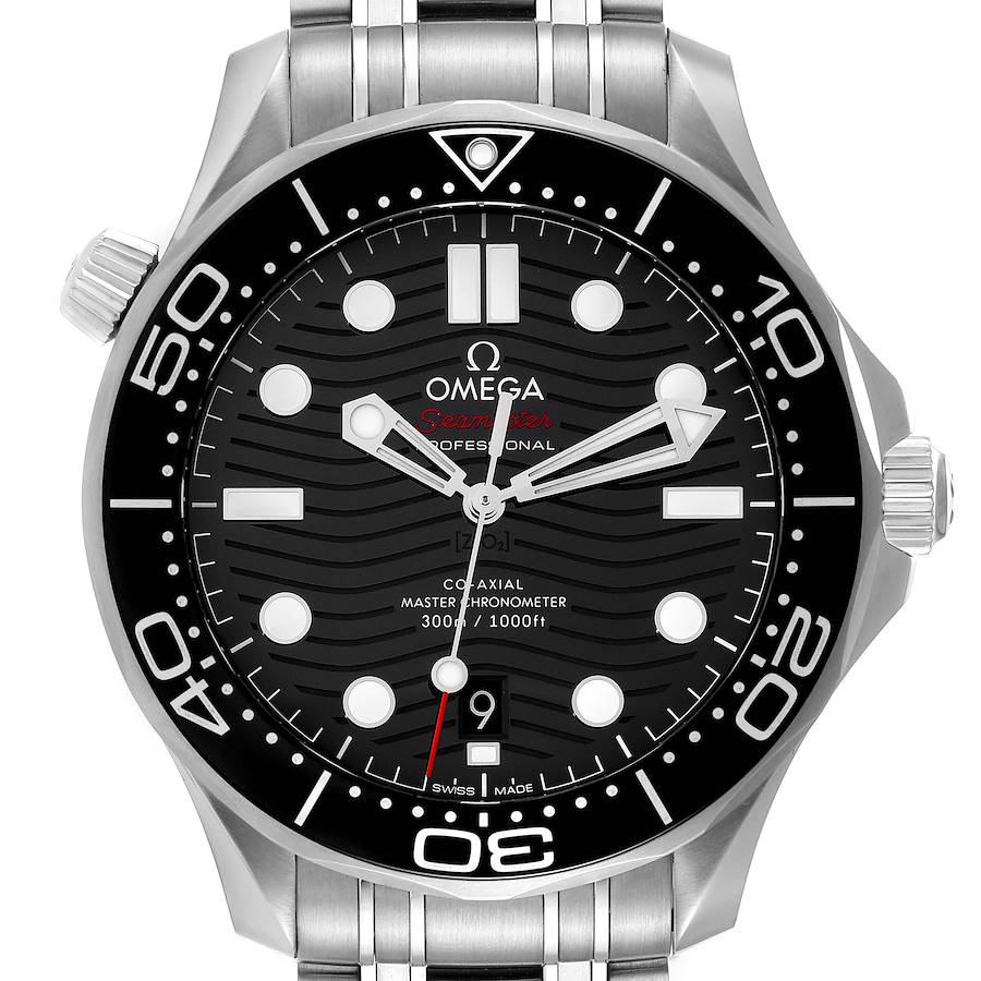 Omega Seamaster Diver 300M Black Dial Mens Watch 210.30.42.20.01.001 Unworn SwissWatchExpo