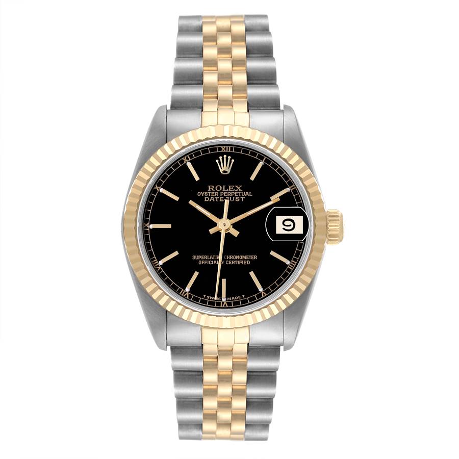 安いそれに目立つ Mid-Size Rolex Steel 50230 Stock | 68273 tone) (two Gold and スキー