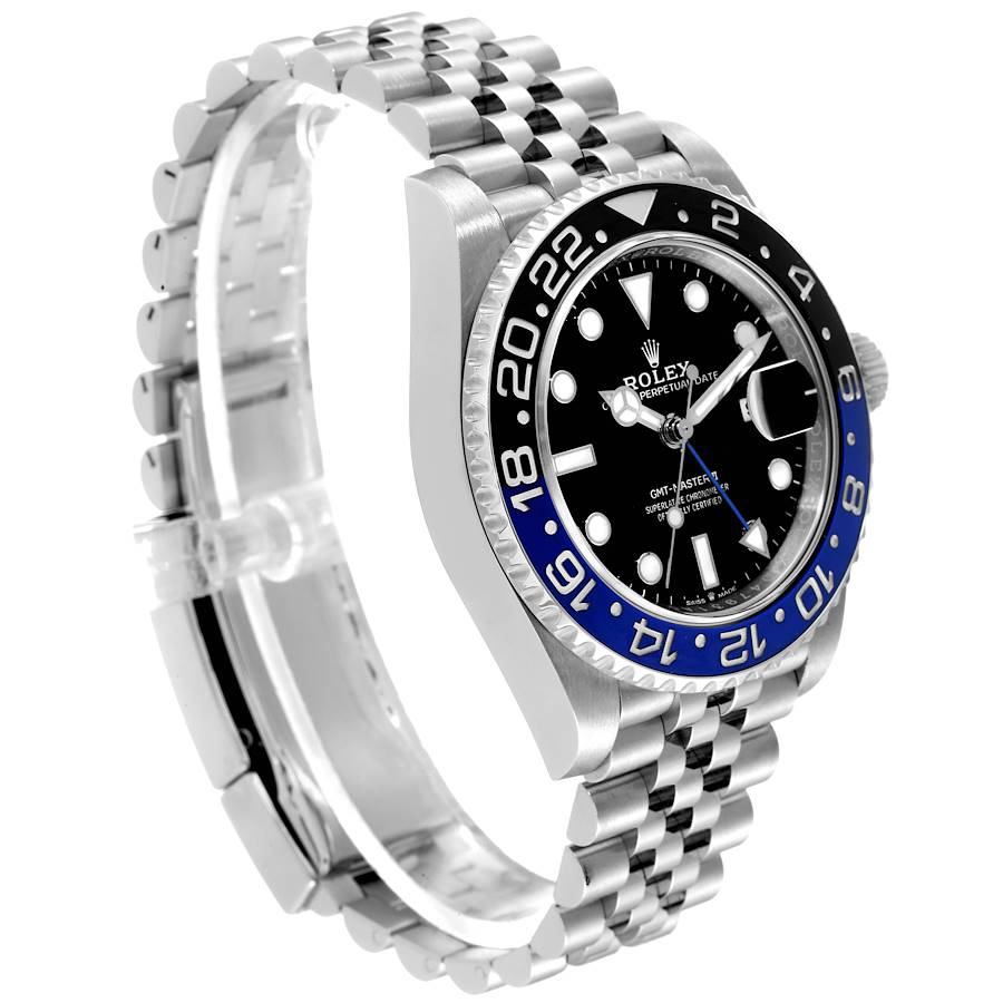 Rolex GMT Master II Black Blue Batgirl Jubilee Mens Watch 126710