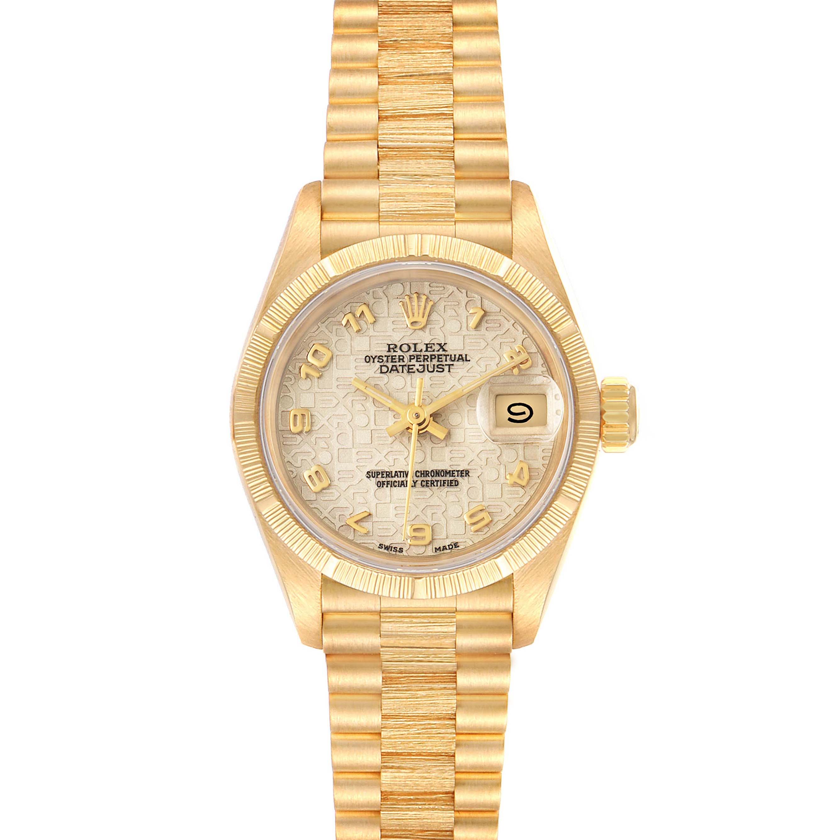 Rolex Datejust President 18K Yellow Gold Watch