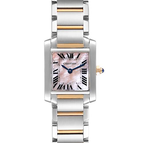 Photo of Cartier Tank Francaise Steel Rose Gold Mother of Pearl Watch W51027Q4
