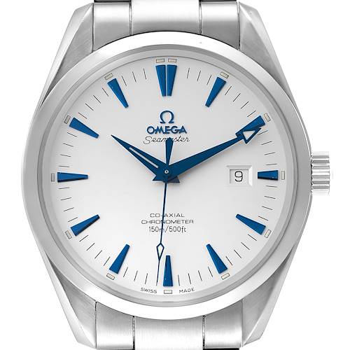 Photo of Omega Seamaster Aqua Terra Blue Hands Steel Mens Watch 2502.33.00