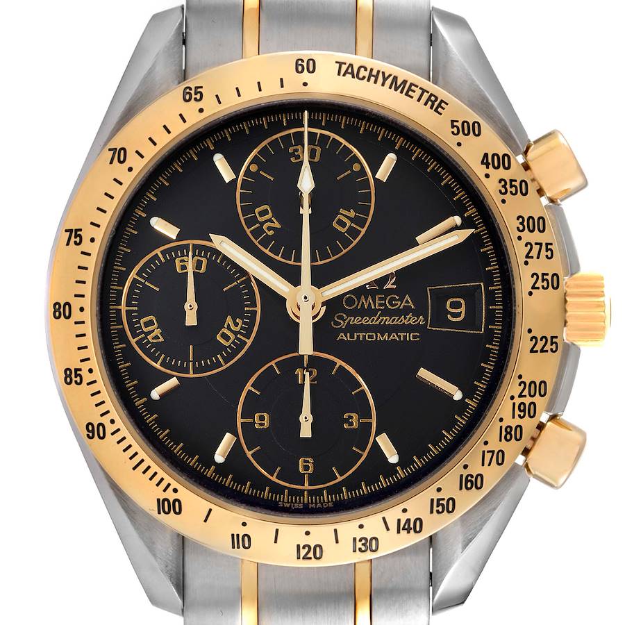 Omega Speedmaster Steel Yellow Gold Automatic Mens Watch 3313.50.00 SwissWatchExpo