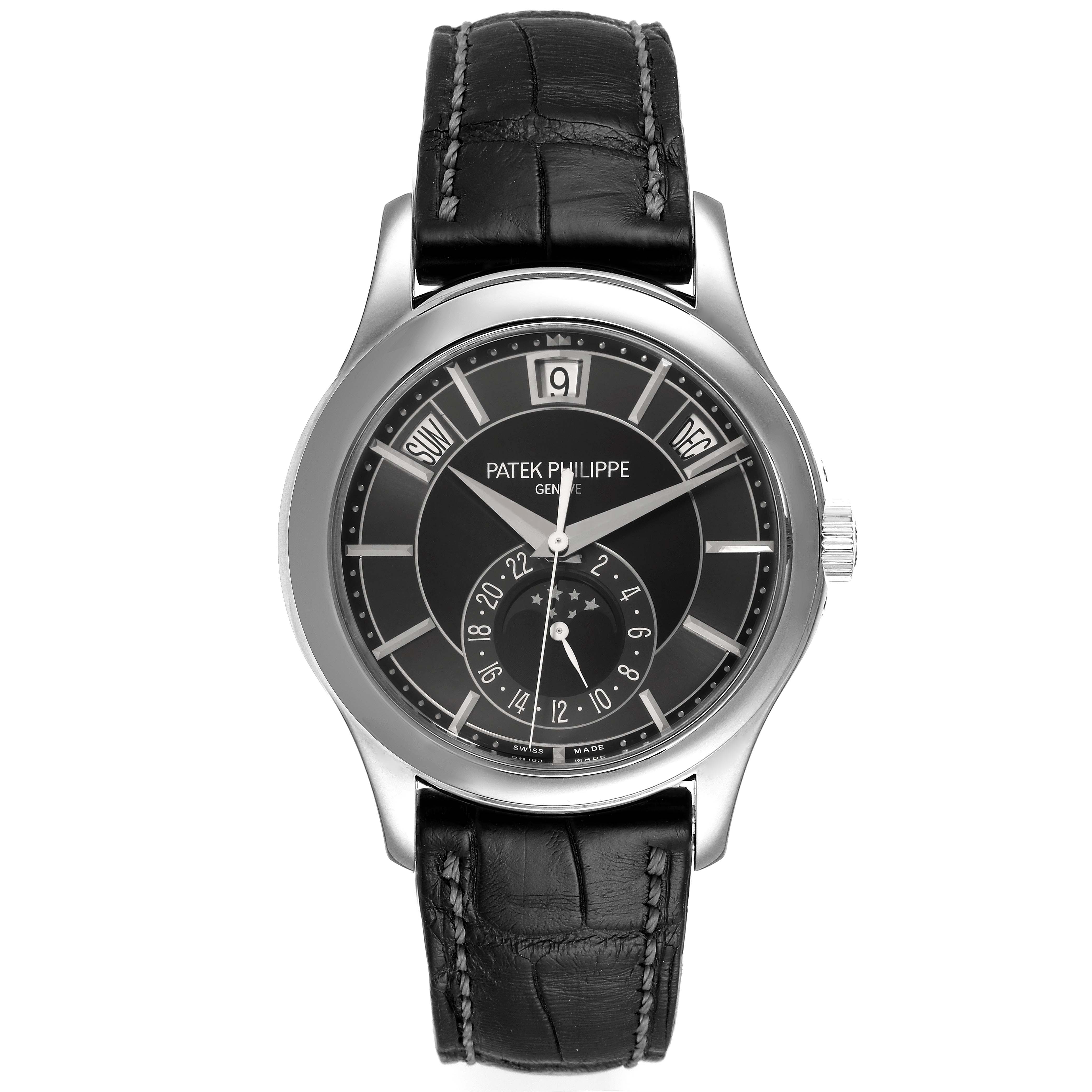 Patek Philippe Complications Annual Calendar White Gold Mens Watch 5205 ...