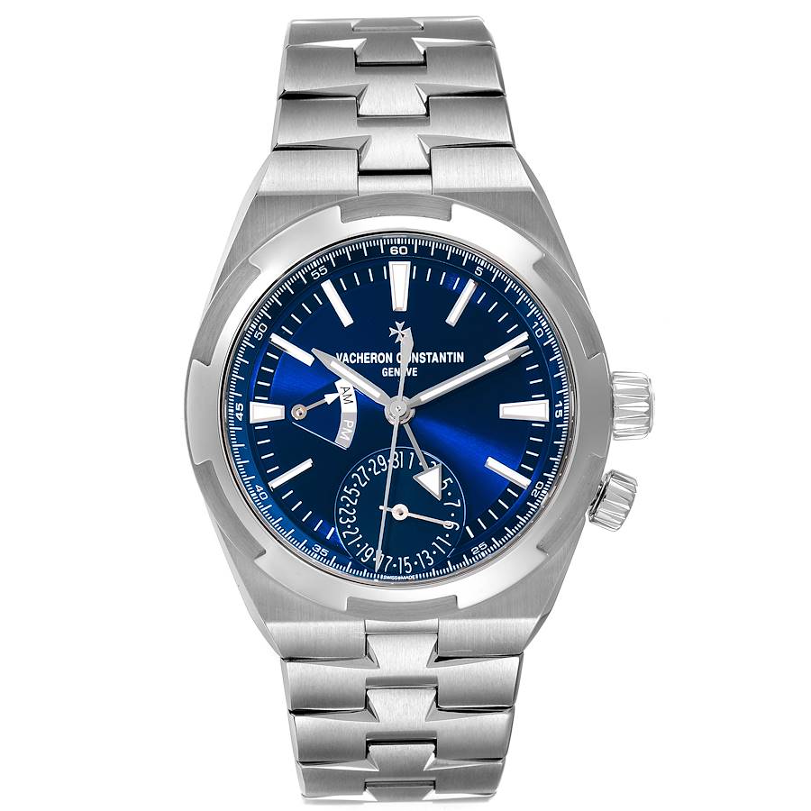 Vacheron Constantin Overseas Dual Time Blue Dial Steel Watch 7900V ...