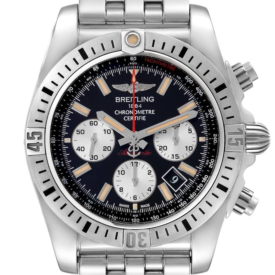 Breitling Chronomat 44 Airbourne 30th Anniversary Steel Mens Watch AB0115 Box Card SwissWatchExpo