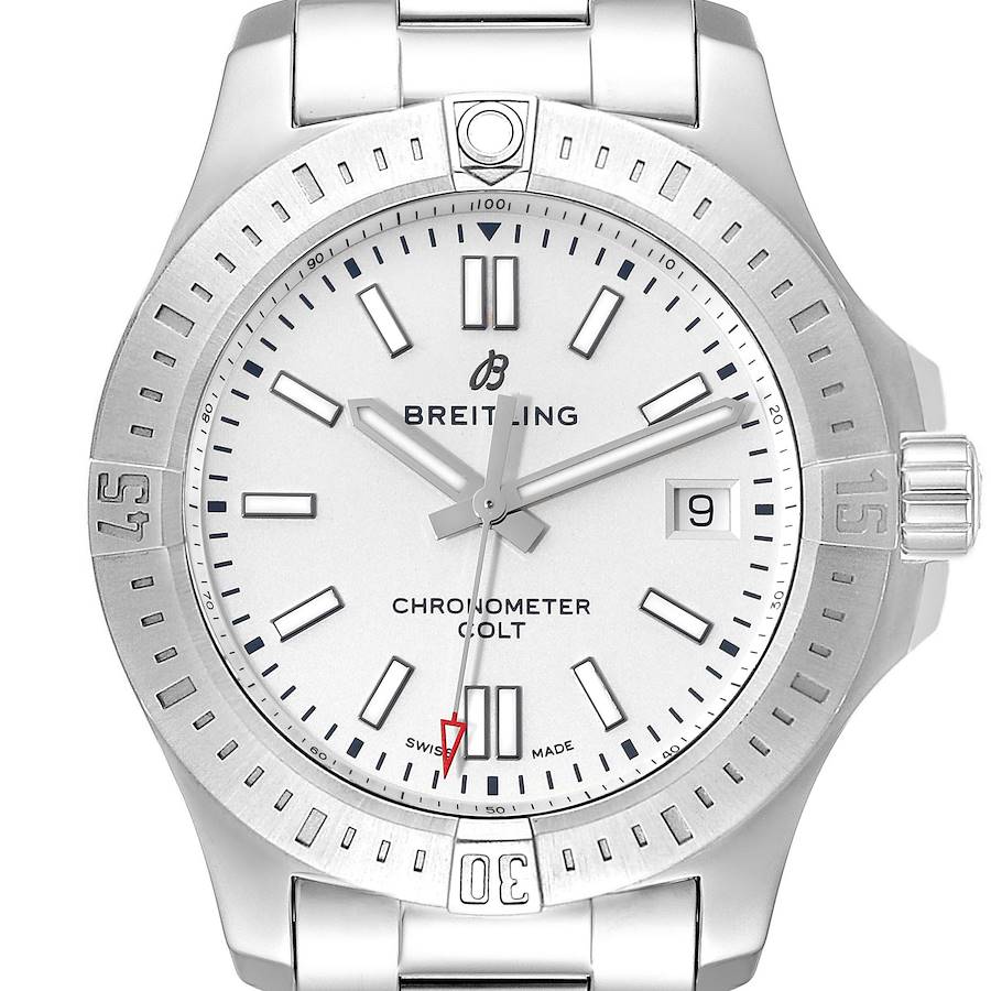 NOT FOR SALE Breitling Colt White Dial Automatic Steel Mens Watch A17313 Box Card PARTIAL PAYMENT SwissWatchExpo