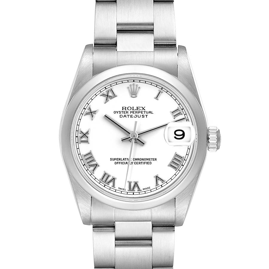 Rolex Datejust 31 Midsize White Roman Dial Steel Ladies Watch 78240 Box Papers SwissWatchExpo