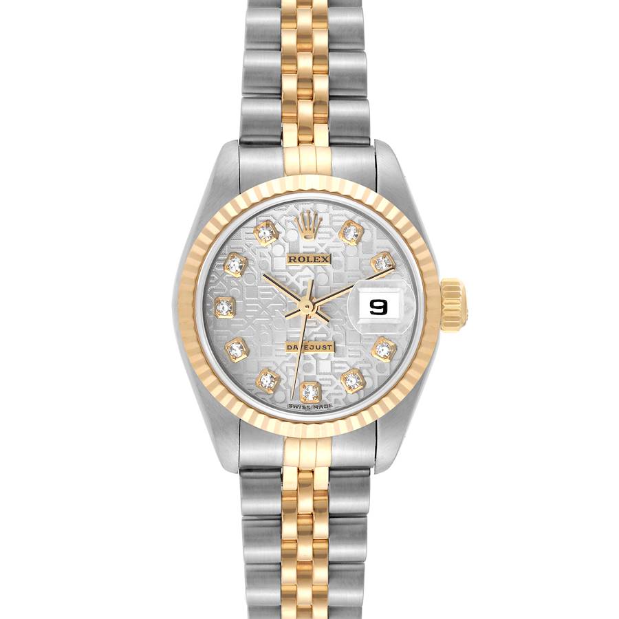 Rolex Datejust Steel Yellow Gold Silver Anniversary Dial Ladies Watch 79173 SwissWatchExpo