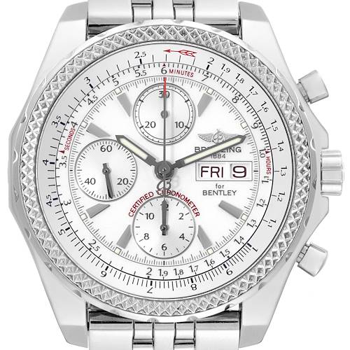 Photo of Breitling Bentley Motors GT White Dial Steel Mens Watch A13362