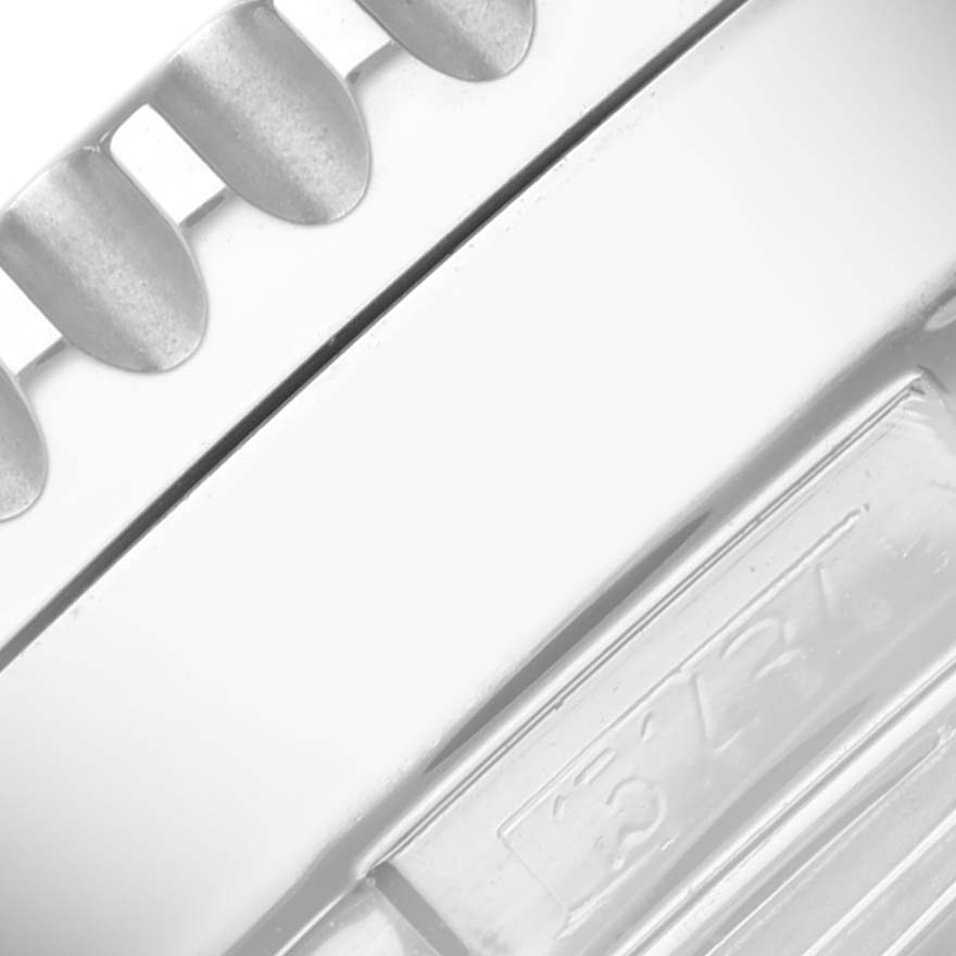 This close-up image shows a portion of the bezel and case of a Breitling Navitimer A2432212/B726 Men's Stainless Steel Black Dial A2432212/B726 Men's Stainless Steel Black Dial watch.