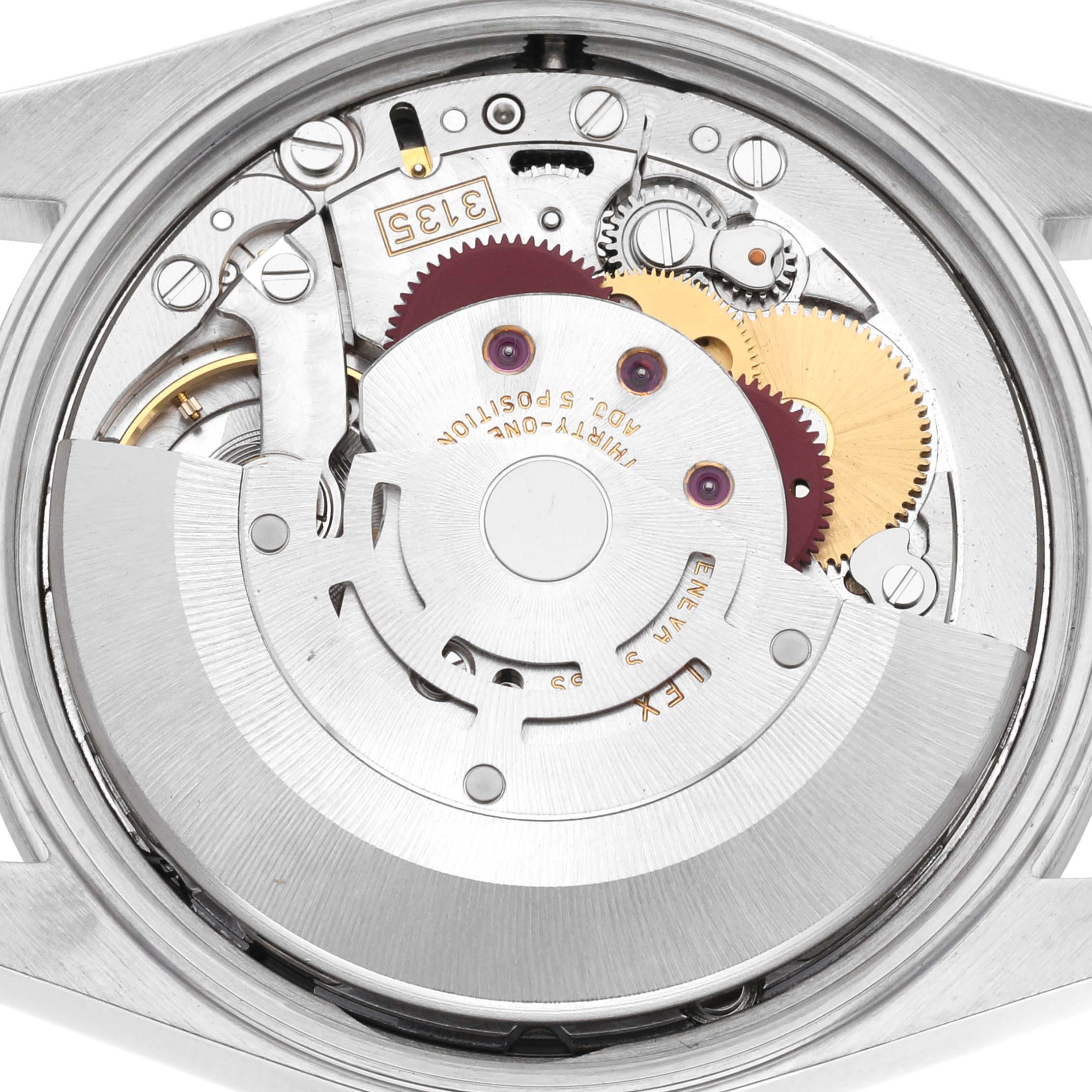 This image shows the internal movement components of a Rolex Date 15200 Men's Stainless Steel White Dial 15200 Men's Stainless Steel White Dial model watch from a top-view angle.