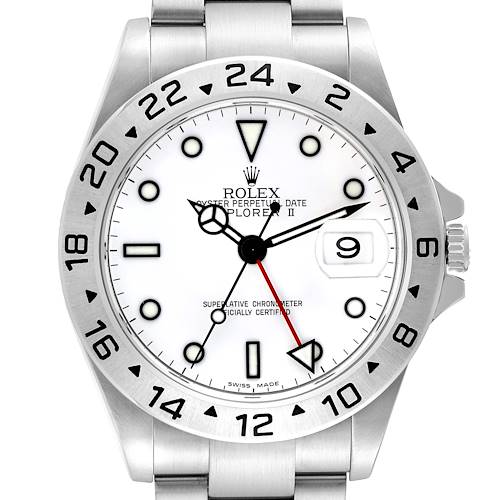 Photo of Rolex Explorer II Polar White Dial Steel Mens Watch 16570