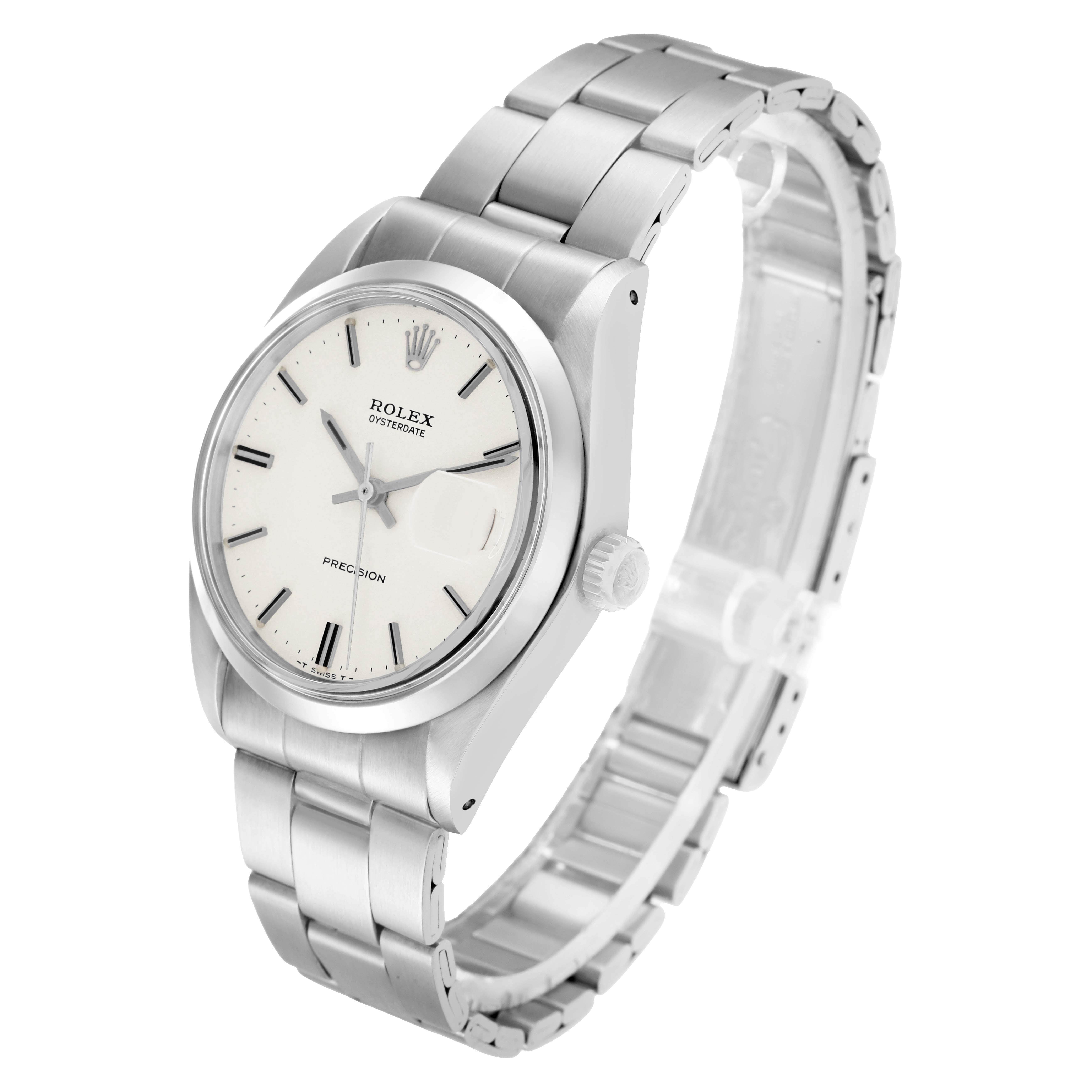 The Vintage Collection Rolex watch is shown at a three-quarter angle, displaying the face, side, and bracelet.