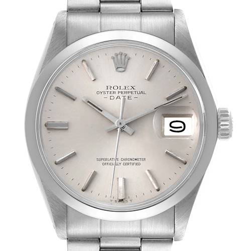 Photo of NOT FOR SALE Rolex Date Stainless Steel Silver Dial Vintage Mens Watch 1500 PARTIAL PAYMENT