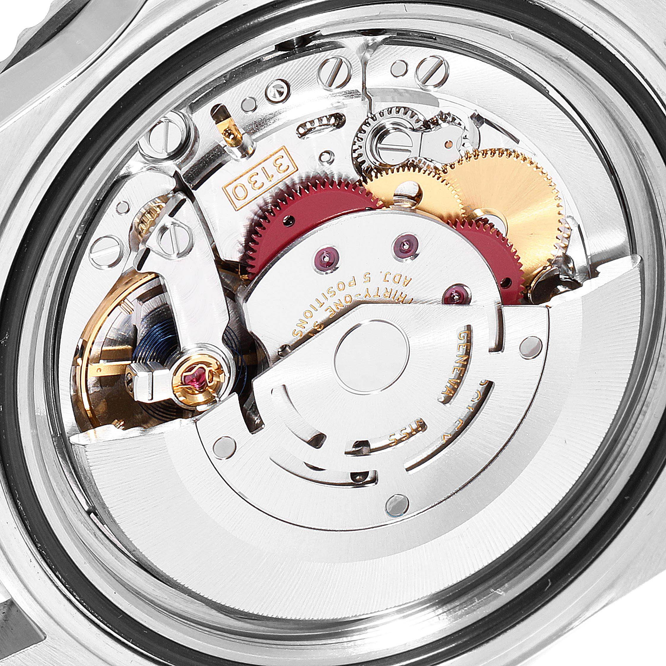 The image shows the rear view of the internal mechanics of the Rolex Submariner 14060 Men's Stainless Steel Black Dial 14060 Men's Stainless Steel Black Dial watch.