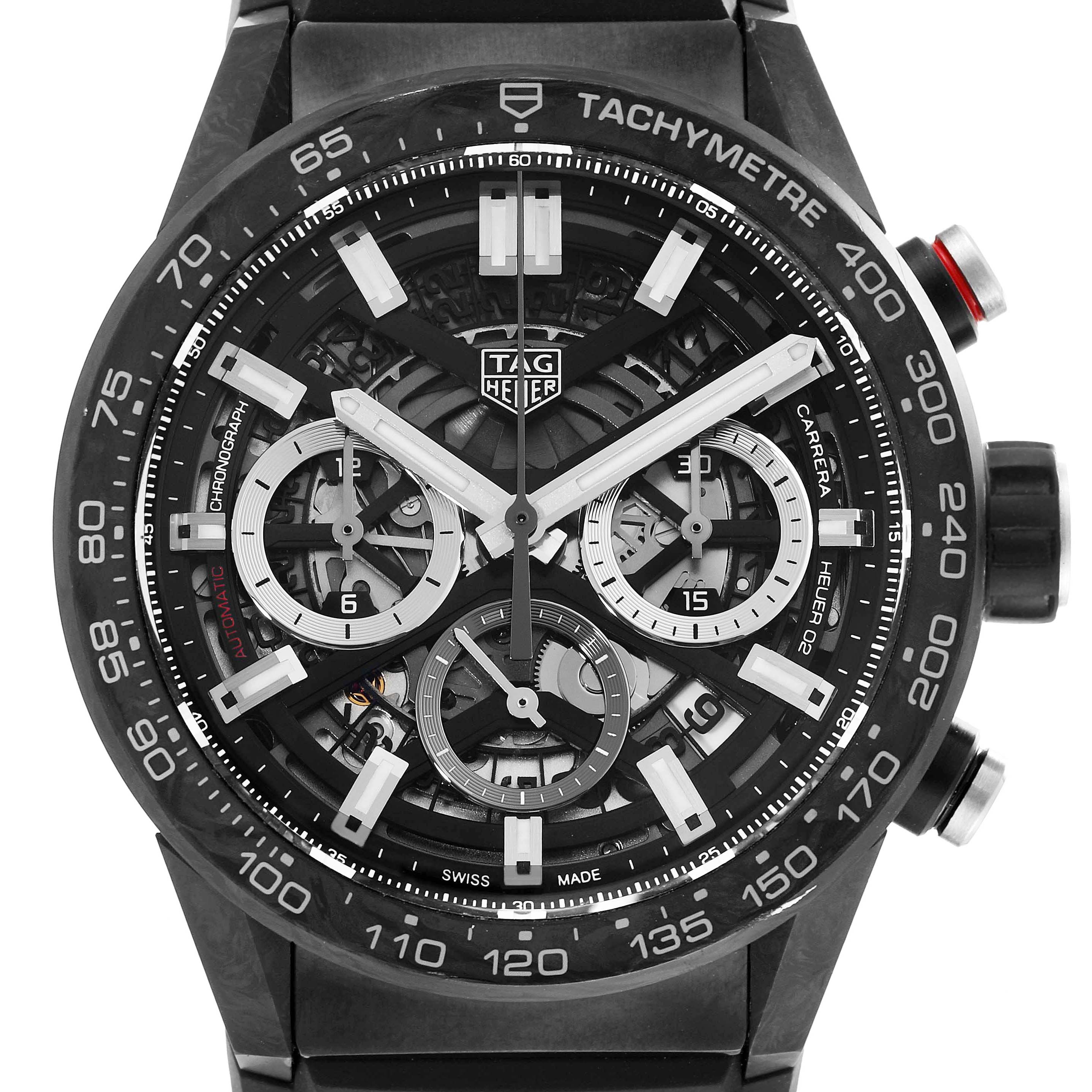 Tag Heuer Carrera Black PVD Steel Chronograph Mens Watch CBG2016